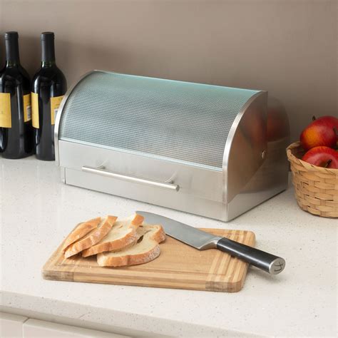 nu steel bread box|food network bread boxes.